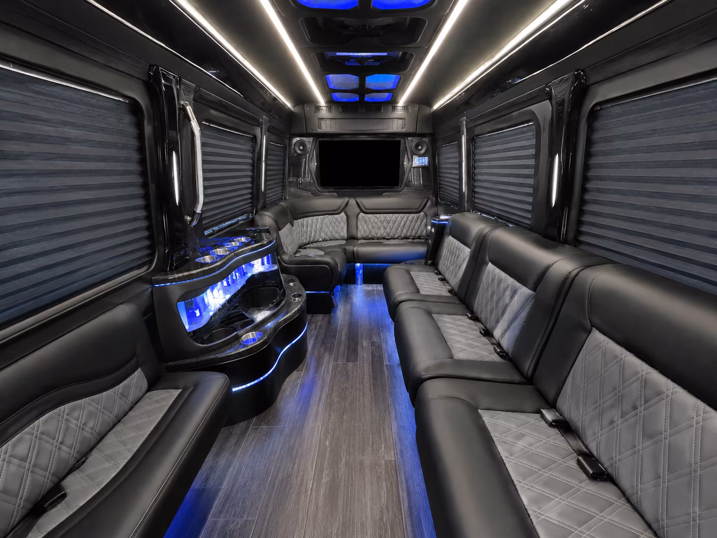 laguna niguel 30 passenger party bus interior