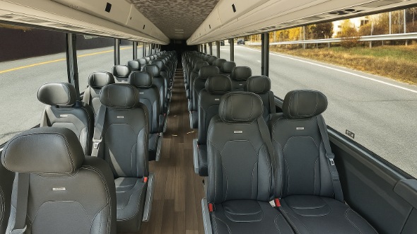 Interior of Charter Bus Company Laguna Niguel's 15 Passenger Minibus in Laguna Niguel