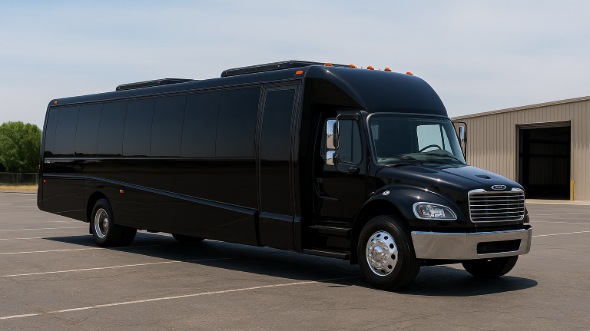 Exterior of Charter Bus Company Laguna Niguel's 15 Passenger Minibus in Laguna Niguel