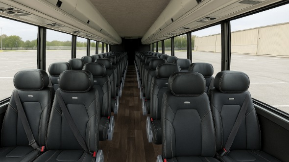 Interior of Charter Bus Company Laguna Niguel's 18 Passenger Minibus in Laguna Niguel