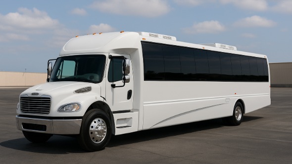 Exterior of Charter Bus Company Laguna Niguel's 28 Passenger Mini bus in Laguna Niguel