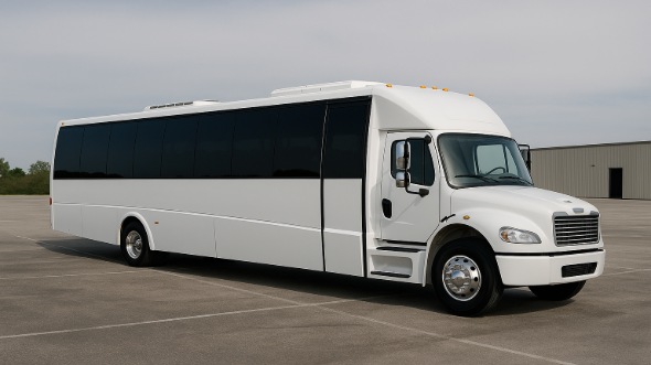 Exterior of Charter Bus Company Laguna Niguel's 30 Passenger Minibus in Laguna Niguel