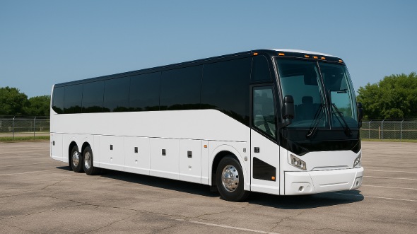 Exterior of Charter Bus Company Laguna Niguel's 50 Passenger Charter Bus in Laguna Niguel