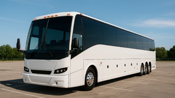 Exterior of Charter Bus Company Laguna Niguel's 54 Passenger Charter Bus in Laguna Niguel