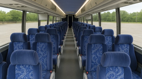 laguna niguel 50 passenger charter bus inside