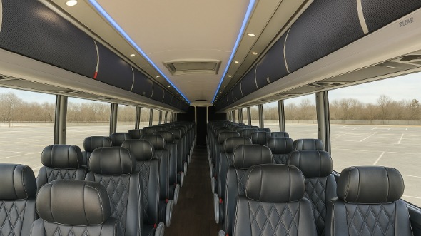 laguna niguel 54 passenger charter bus inside
