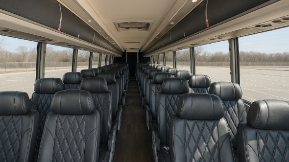 laguna niguel 56 passenger charter bus inside