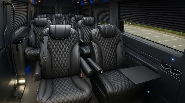 laguna niguel sprinter van with driver inside